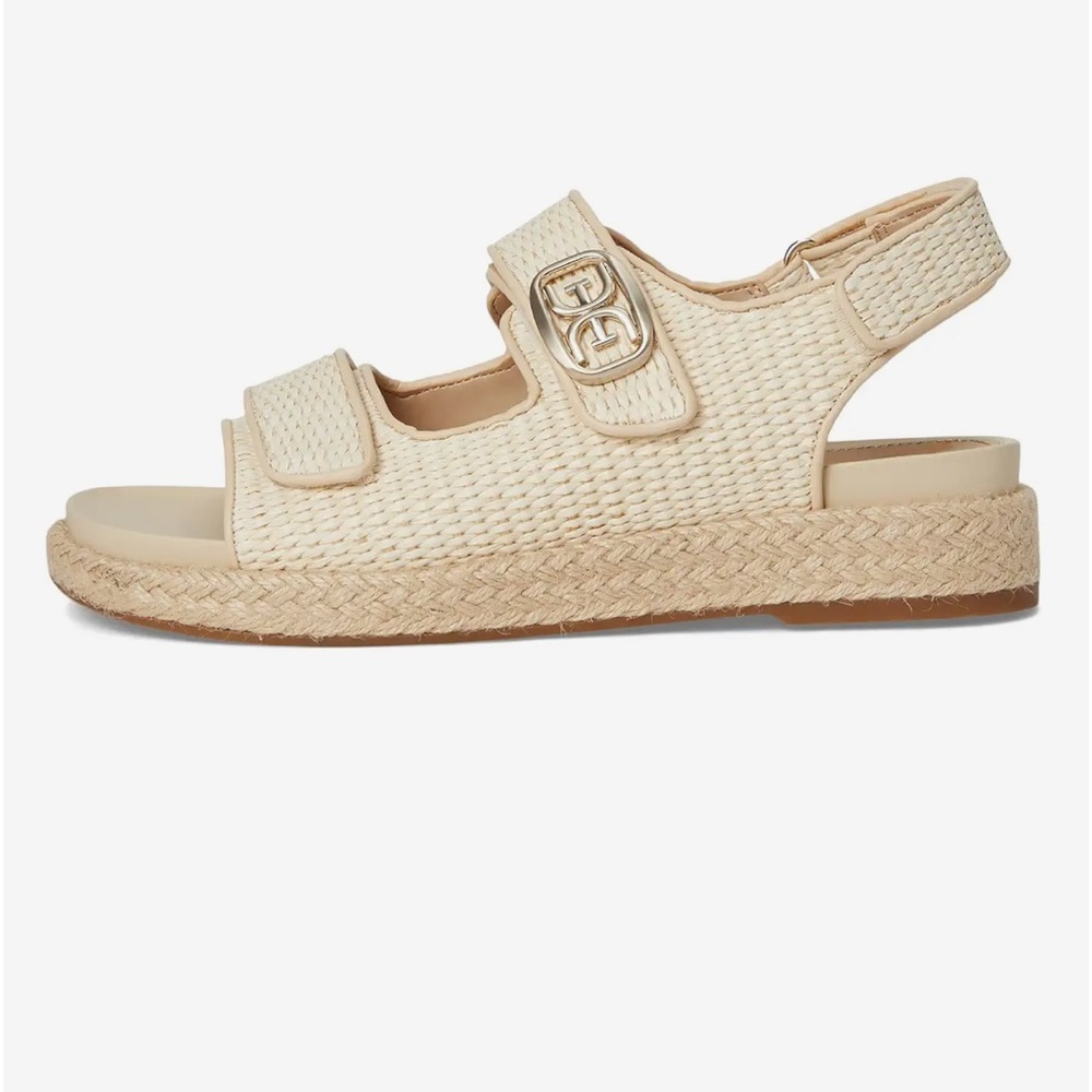 Women’s Sam Edelman Arlo Strappy Sandal Linen Raffia - Picture 2 of 7
